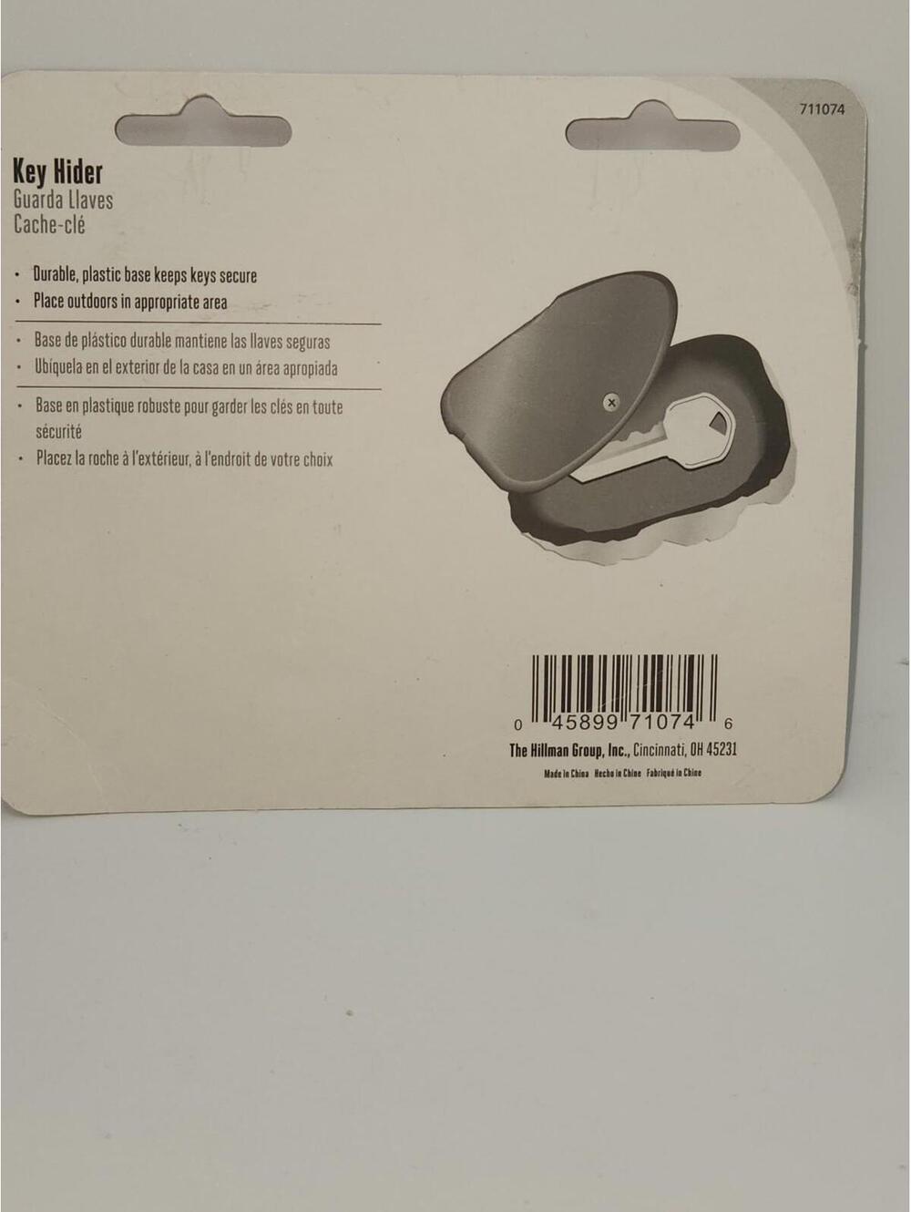 Hillman Faux Rock Key Hider Black Durable Plastic Case 2.5"W x 3.5"L NEW - Picture 8 of 9